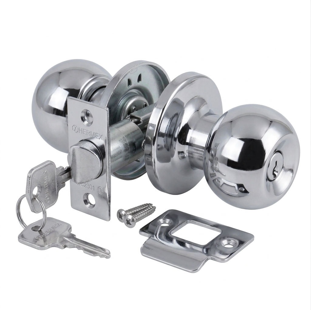 cerradura de pomo hermex para recámara