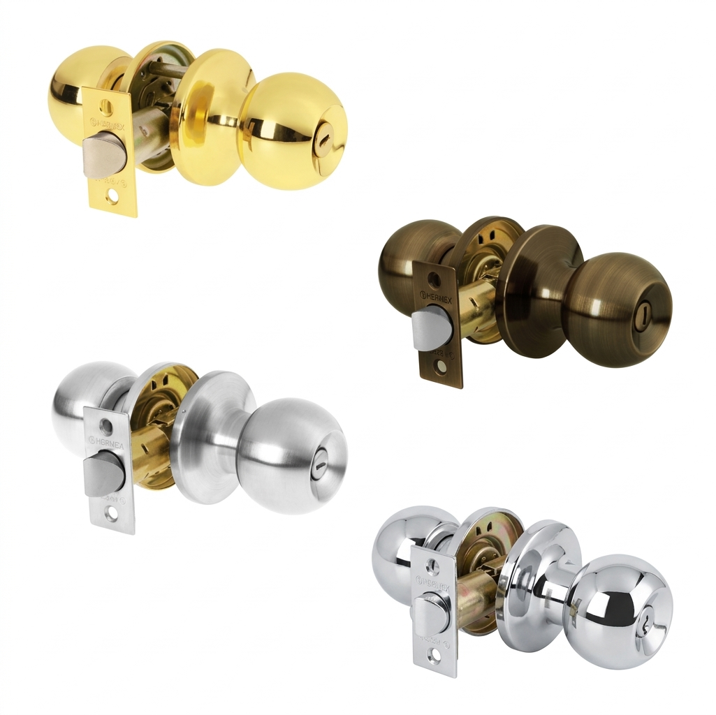 cerradura de pomo hermex para baño