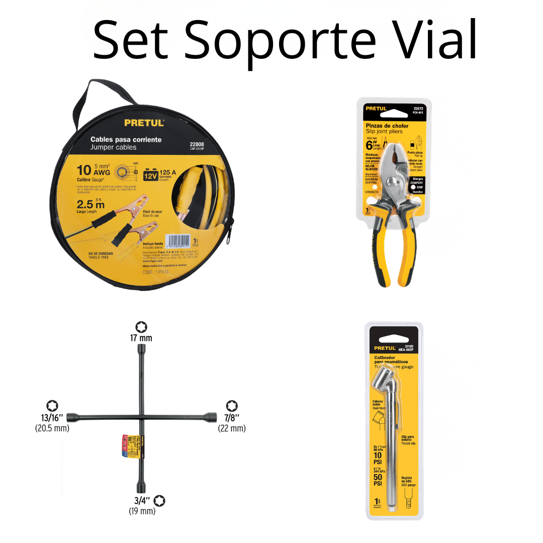 set soporte vial